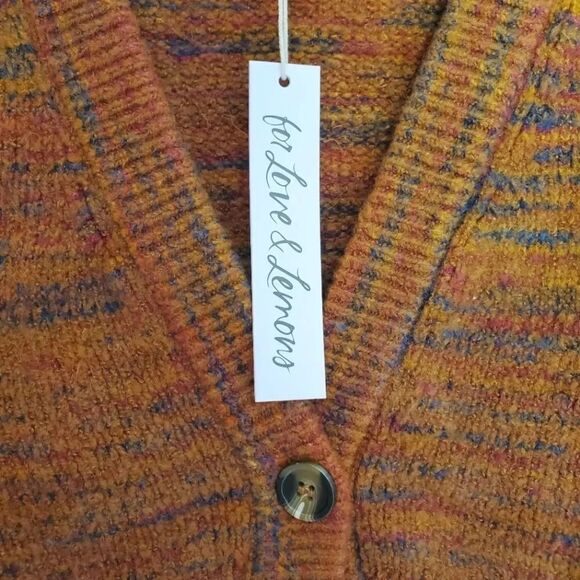 NEW For Love & Lemons Helena Sweater Vest Crop Top Size M Medium - Picture 8 of 8